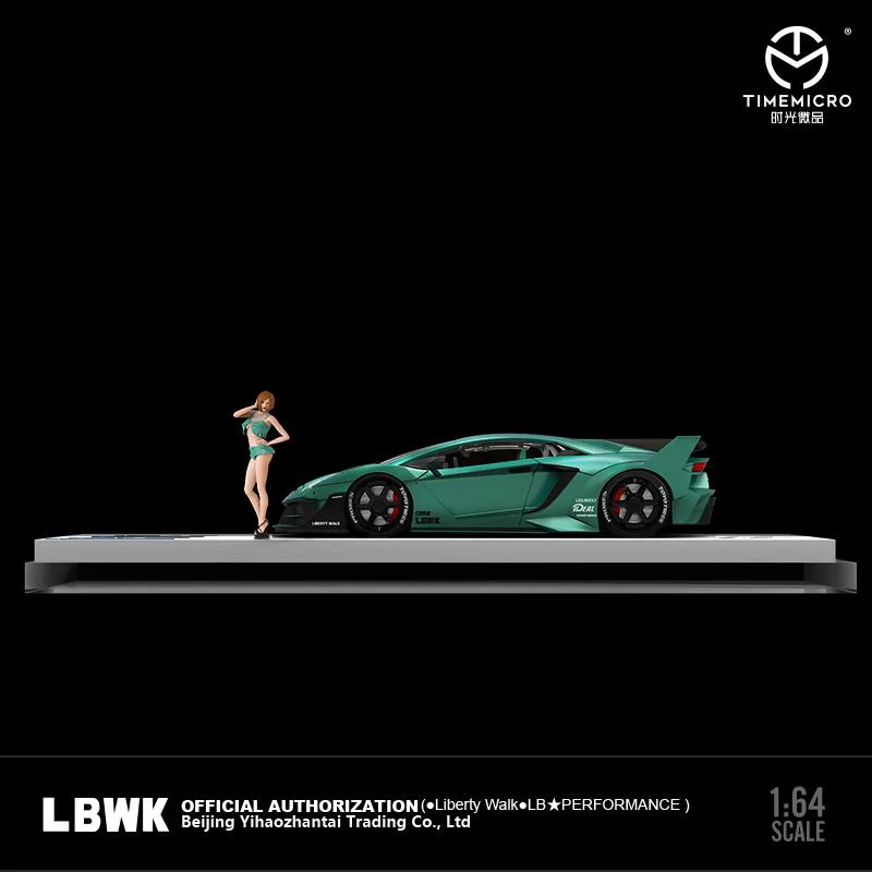 PREORDER TIME MICRO 1/64 LBWK LP700 GTEVO Green with Figurine (Approx. Release Date: AUGUST 2023 and subject to the manufacturer's final decision) - Image 2