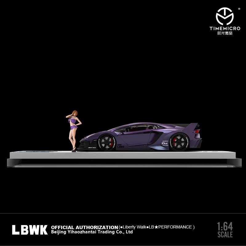 PREORDER TIME MICRO 1/64 LBWK LP700 GTEVO Purple with Figurine (Approx. Release Date: AUGUST 2023 and subject to the manufacturer's final decision) - Image 2