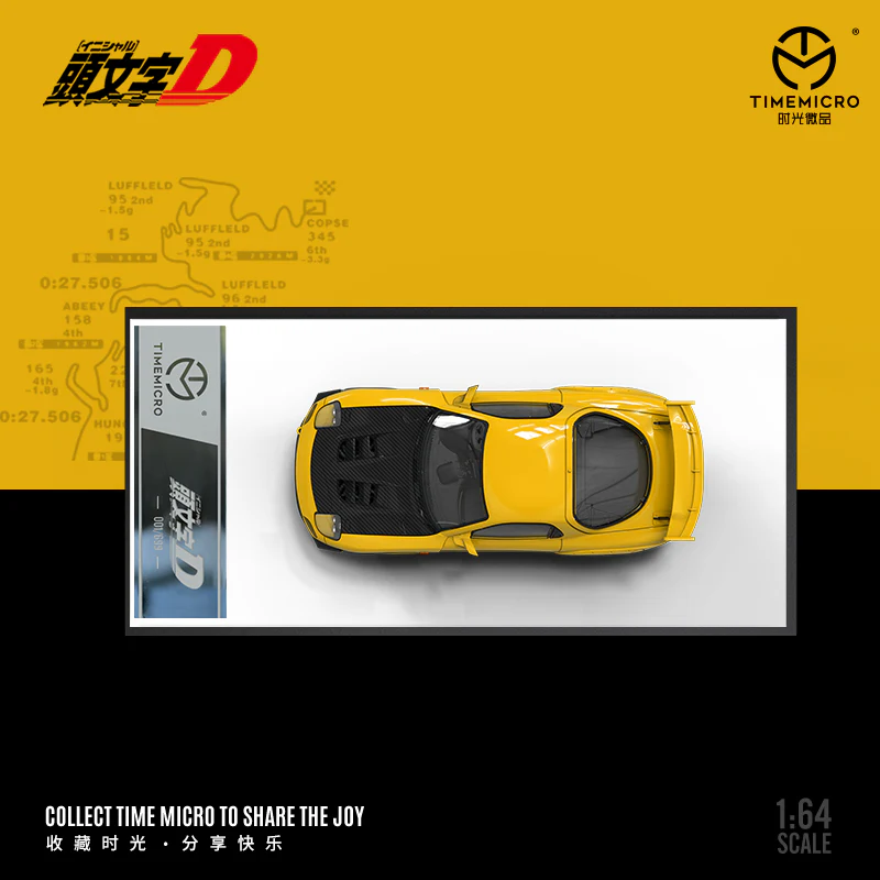 TIME MICRO 1/64 Mazda RX7 Initial D with figurine - Image 2