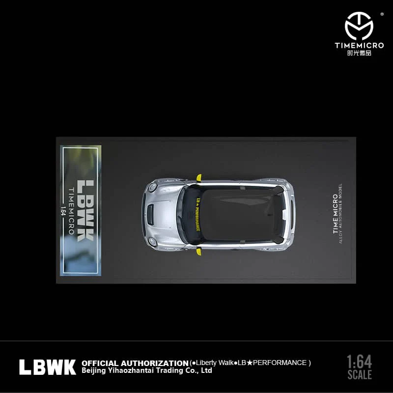 TIME MICRO 1/64 Mini Cooper R56 LB Silver - Image 3