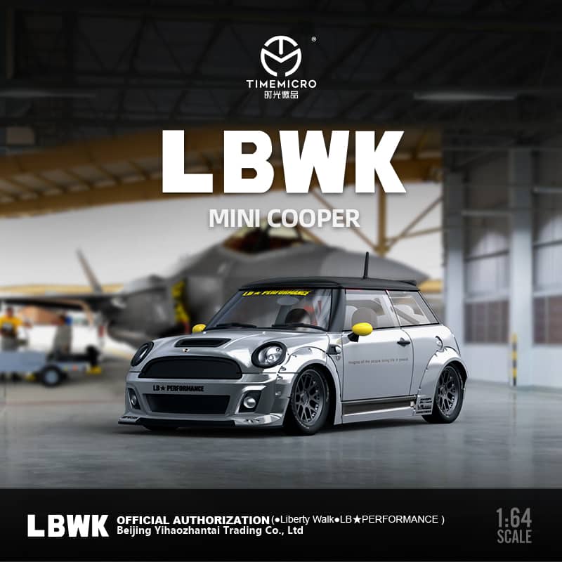 TIME MICRO 1/64 Mini Cooper R56 LB Silver - Image 4