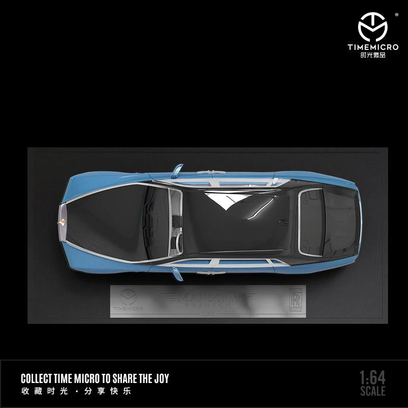 TIME MICRO 1/64 Rolls-Royce Phantom Series VIII BLUE/BLACK with Figurine - Image 3