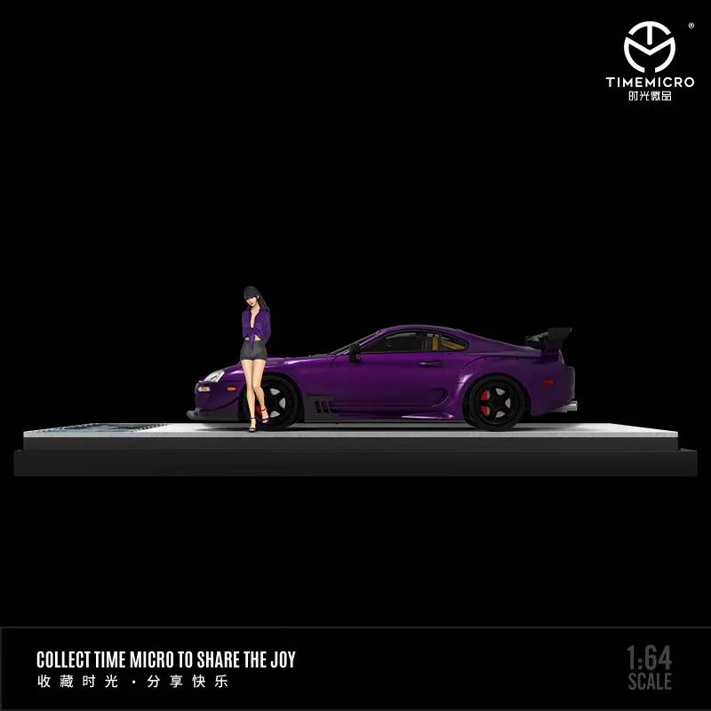 Time Micro 1/64 Supra A80z Purple with Figurine - Image 2