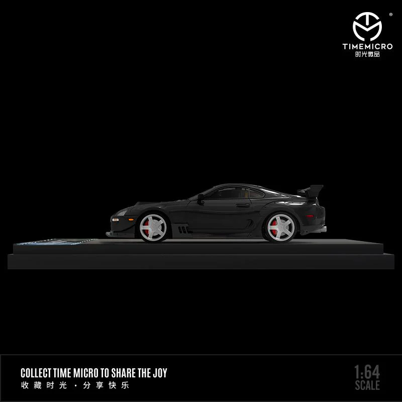 TIME MICRO 1/64 Toyota Supra A80Z BLACK with carbon bonnet - Image 2