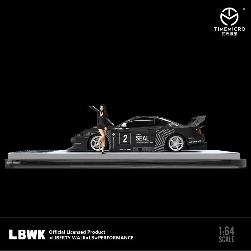 TIME MICRO 1/64LBWK S15 Black Latte with Figurine - Image 2