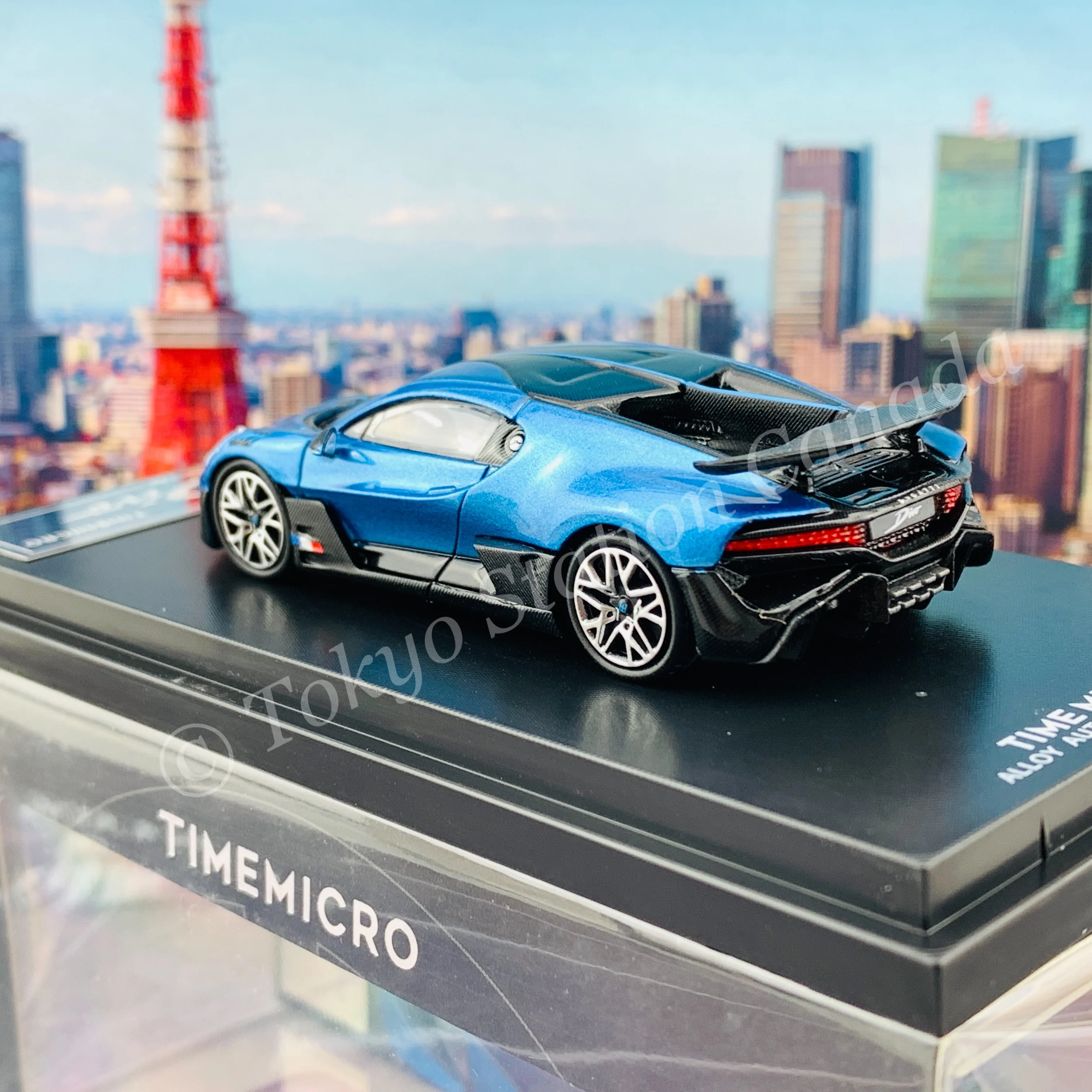 TIME MICRO x Bburago 1/64 Bugatti DIVO BLUE - Image 4