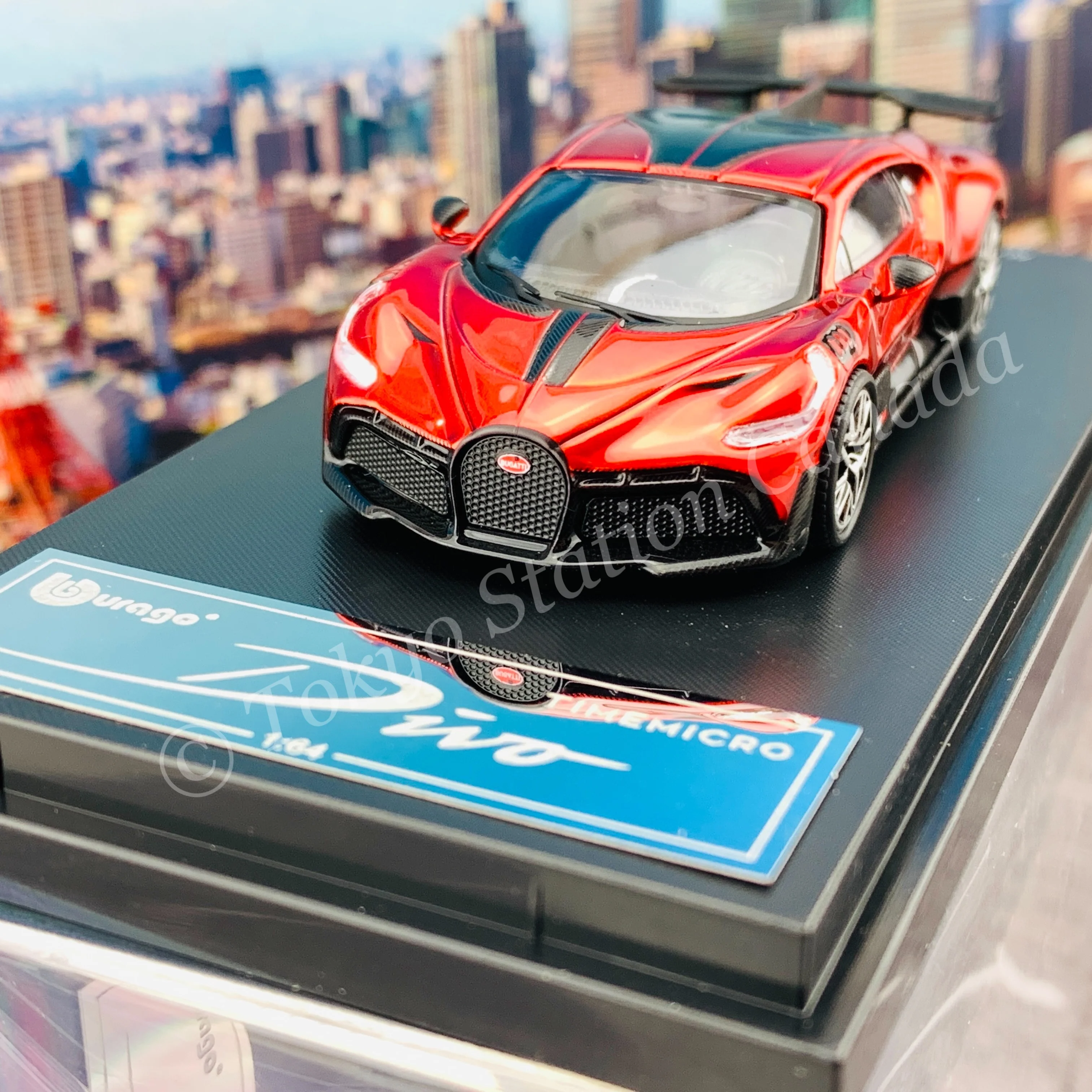 TIME MICRO x Bburago 1/64 Bugatti DIVO Red - Image 2