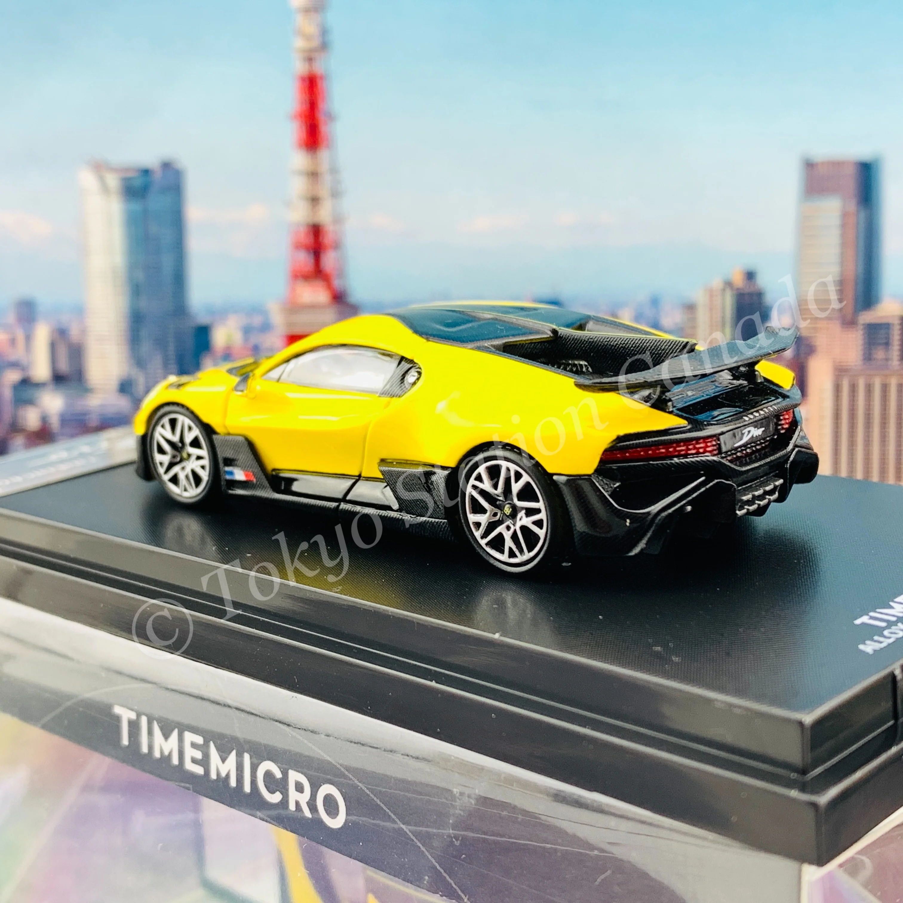 TIME MICRO x Bburago 1/64 Bugatti DIVO YELLOW - Image 4