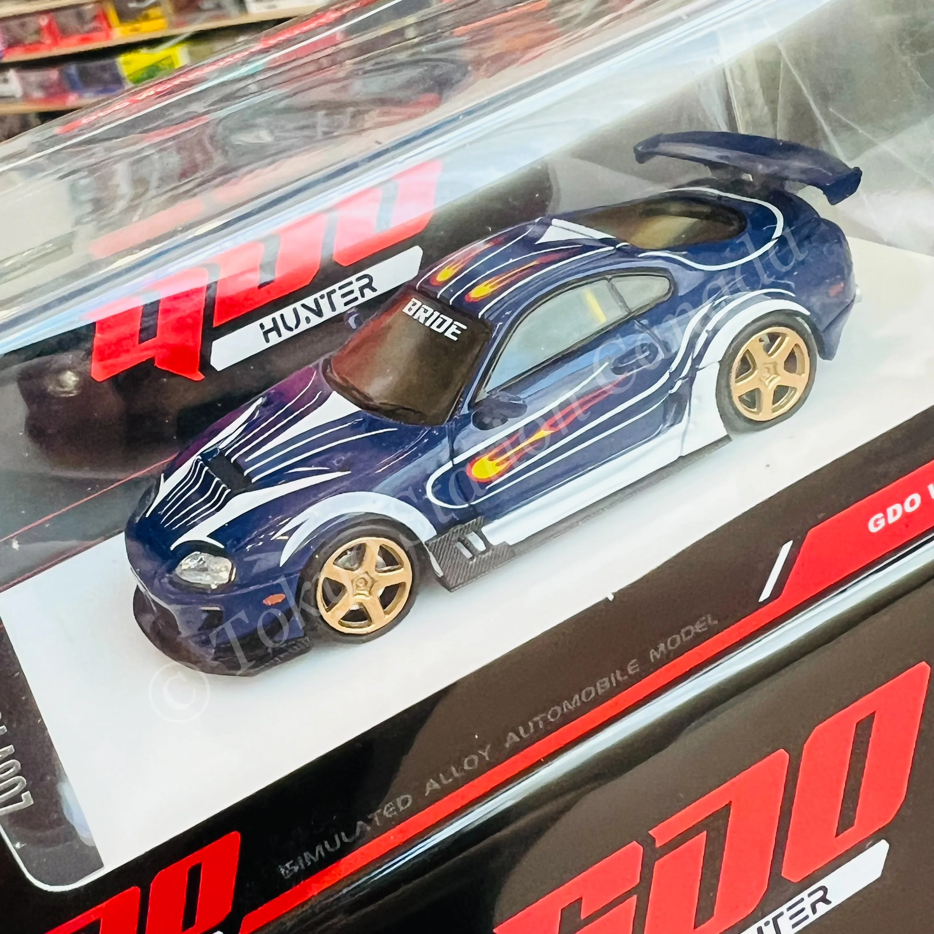 TIME MICRO x GDO Hunter 1/64 SUPRA A80Z NFS Black list #13 VIC Navy Blue GDO644420 - Image 2