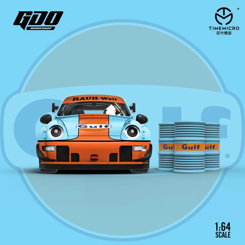 TIME MICRO x GDO Q Version RWB 993 GULF with Oil Cans - Image 3