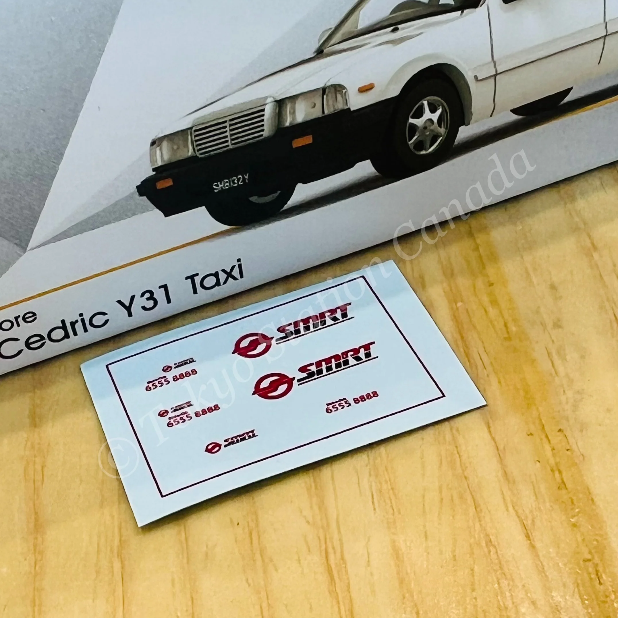 TINY 微影 1/64 Tiny City SG09 Nissan Cedric Y31 Taxi (White) ATCSG64052 - Image 2
