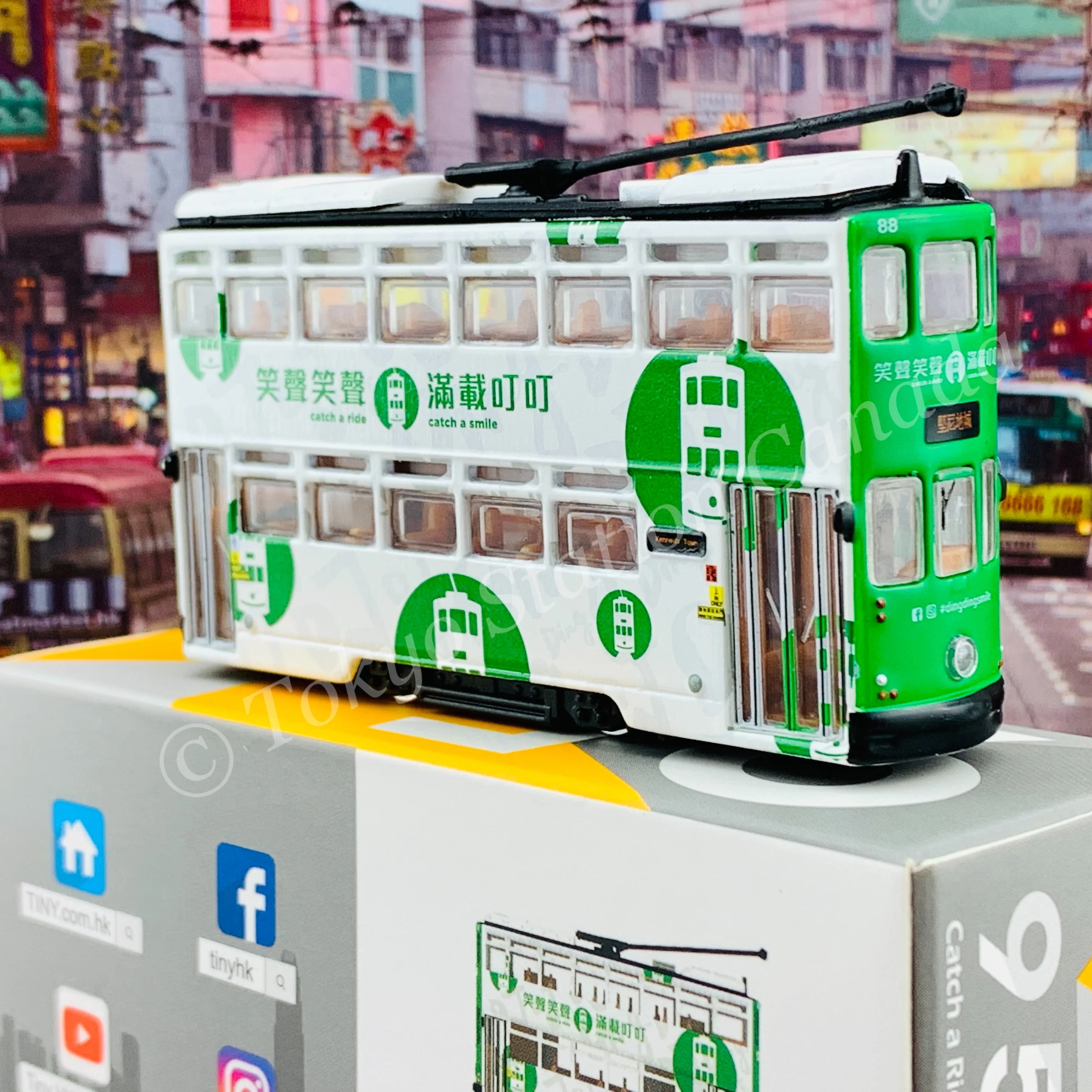 TINY 微影 95 Catch a Ride Catch a Smile Tram (第七代) 白色車身 ATC64223 - Image 3
