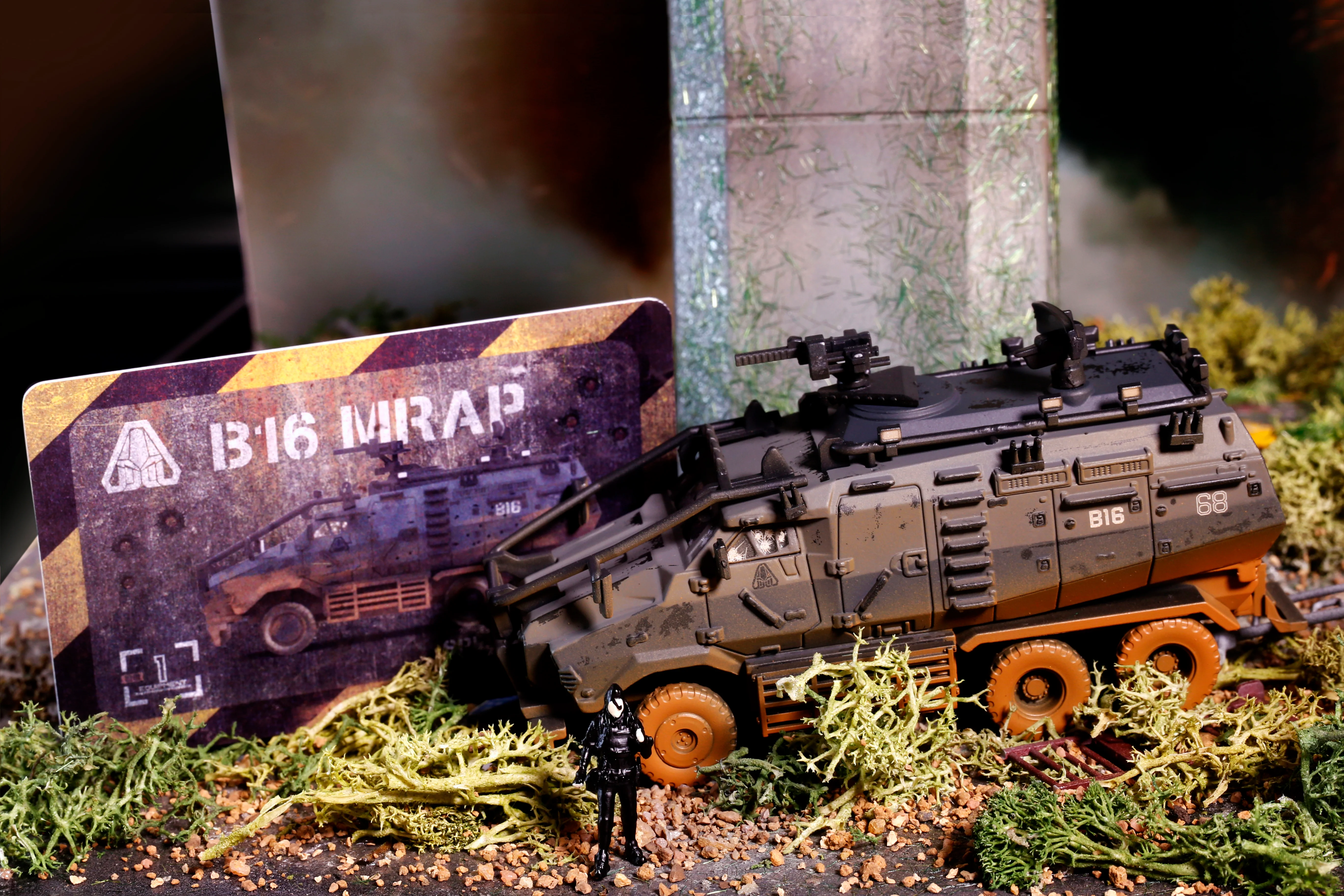 TINY 微影 明日戰記裝甲車 泥濘舊化連士兵人偶 Warriors of Future Armoured Vehicle Mud Weathered with Figure ATC65432 - Image 7