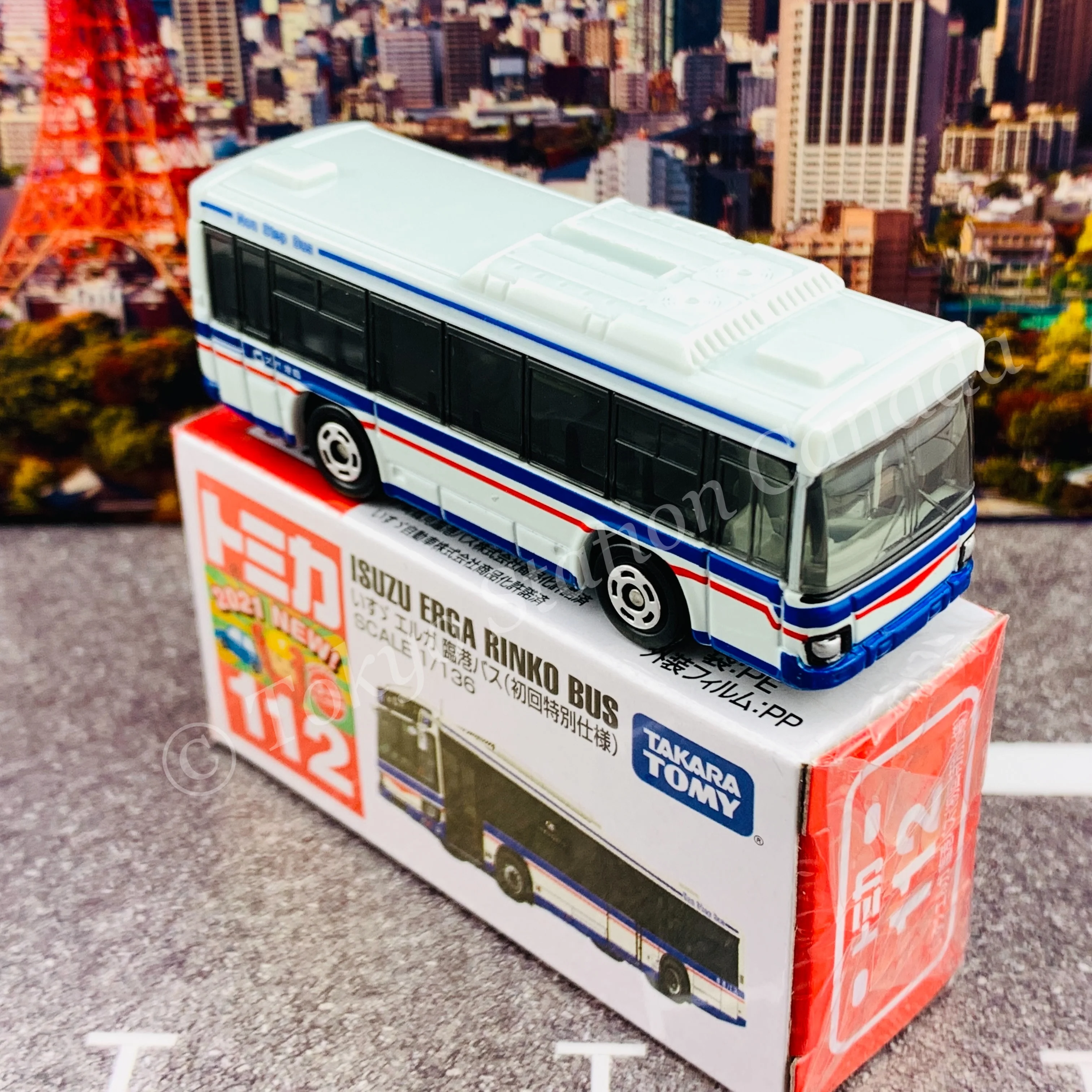 TOMICA 112 Isuzu Erga Rinko Bus First Edition 初回特別仕様 4904810160885 - Image 6
