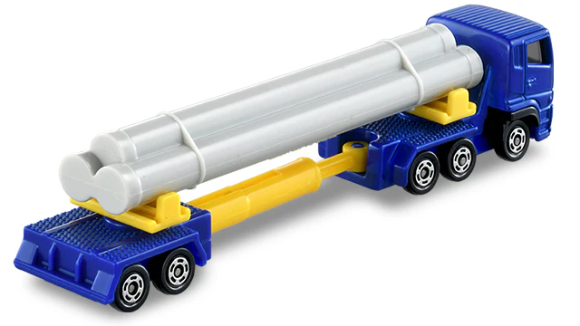 TOMICA 140 Mitsubishi Fuso Super Great Pole Trailer - Image 3
