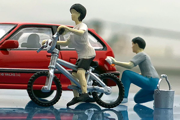 Tomica Limited Vintage NEO 1/64 Diocolle 64 # Car Snap 02a Car Washing - Image 7