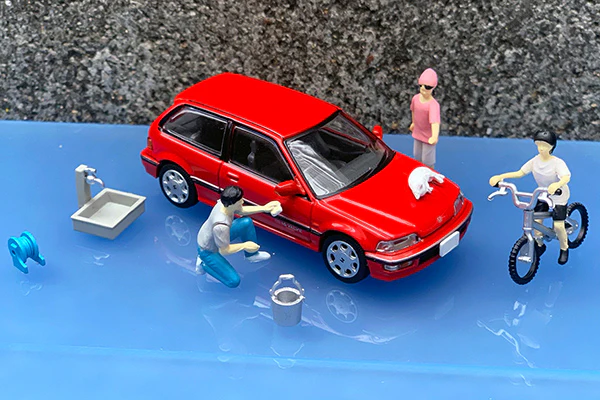 Tomica Limited Vintage NEO 1/64 Diocolle 64 # Car Snap 02a Car Washing - Image 8