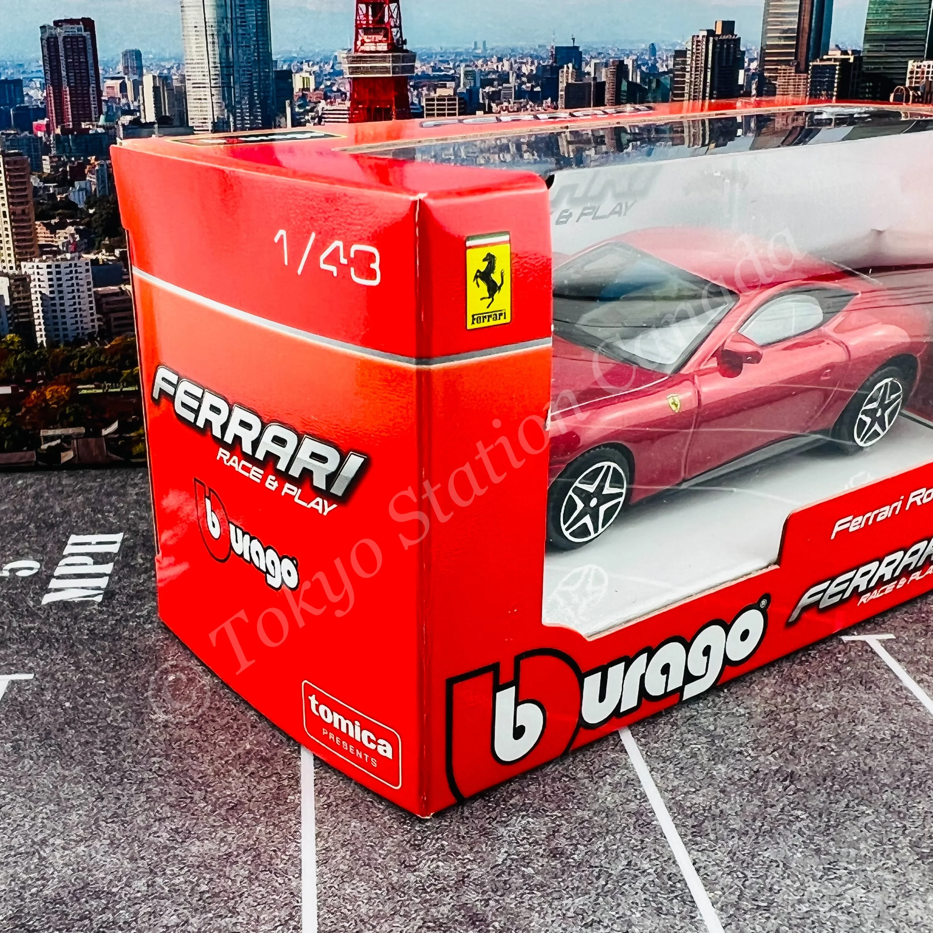 TOMICA Presents Bburago Race & Play Series 1/43 Ferrari Roma - Image 2