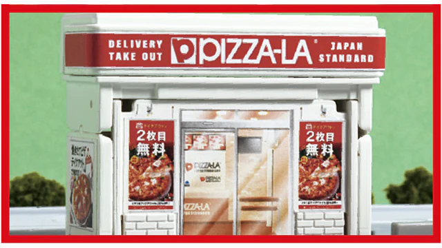 TOMICA WORLD Tomica Town Pizarra (with Tomica Pizza-La Delivery Bike) - Image 4