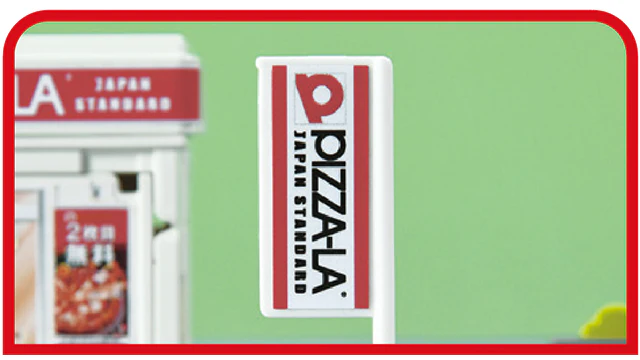 TOMICA WORLD Tomica Town Pizarra (with Tomica Pizza-La Delivery Bike) - Image 5