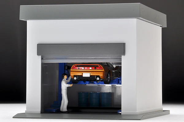 Tomytec 1/64 Tomicarama Vintage 08b Garage WHITE - Image 11