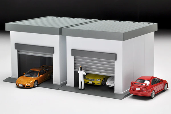 Tomytec 1/64 Tomicarama Vintage 08b Garage WHITE - Image 8