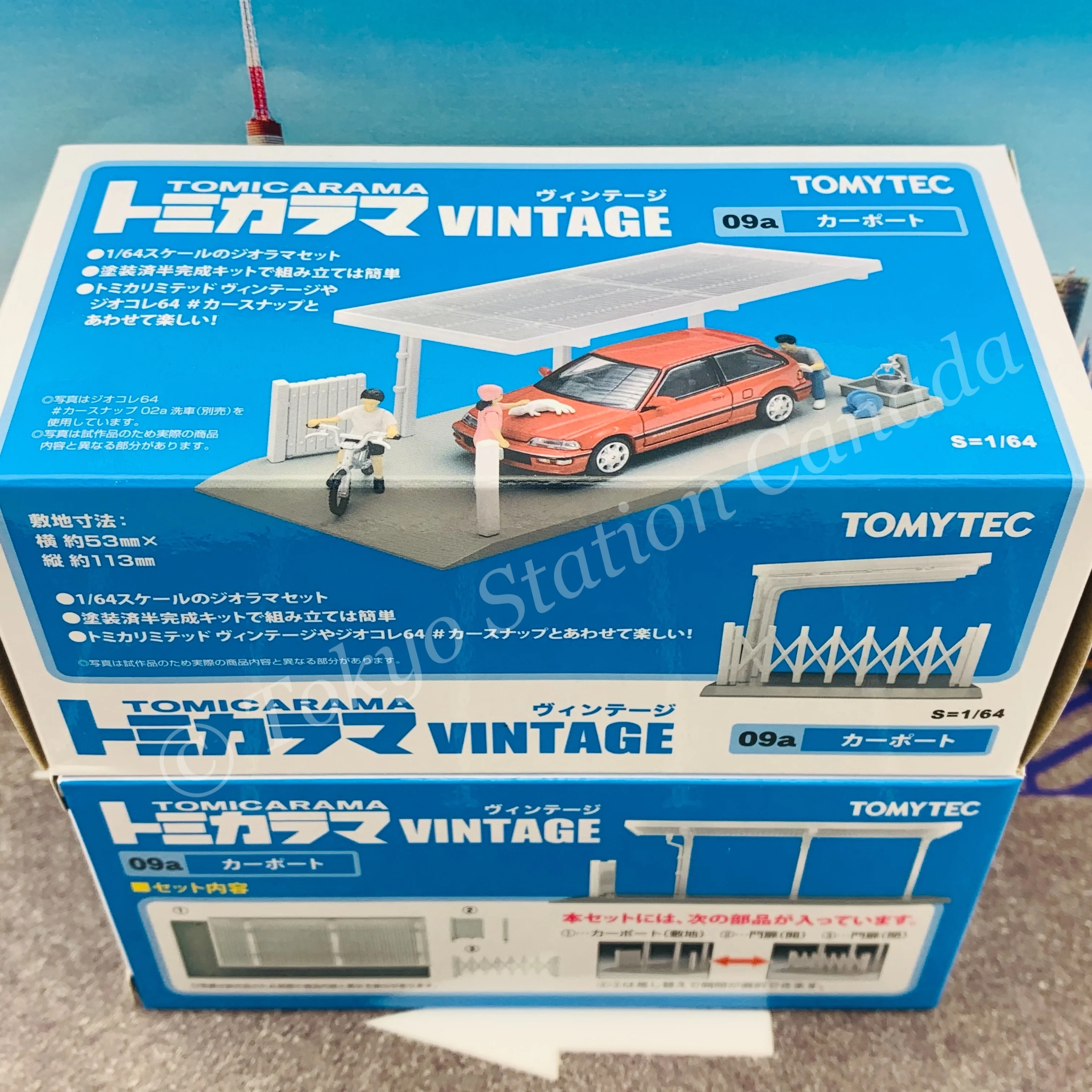 Tomytec 1/64 Tomicarama Vintage 09a Carport 4543736312369 - Image 2