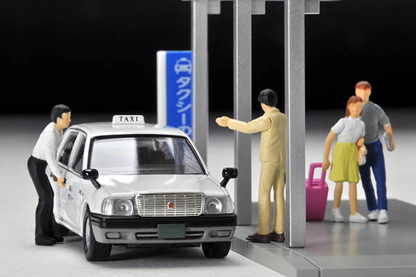Tomytec Limited Vintage Neo 1/64 Diocolle 64 #Car Snap 04a Taxi Stand 4543736312345 - Image 10