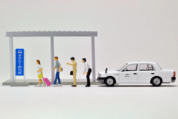 Tomytec Limited Vintage Neo 1/64 Diocolle 64 #Car Snap 04a Taxi Stand 4543736312345 - Image 12