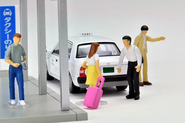 Tomytec Limited Vintage Neo 1/64 Diocolle 64 #Car Snap 04a Taxi Stand 4543736312345 - Image 4