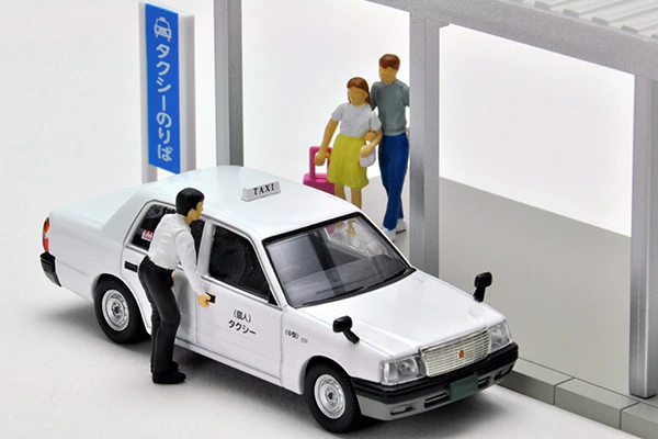 Tomytec Limited Vintage Neo 1/64 Diocolle 64 #Car Snap 04a Taxi Stand 4543736312345 - Image 9