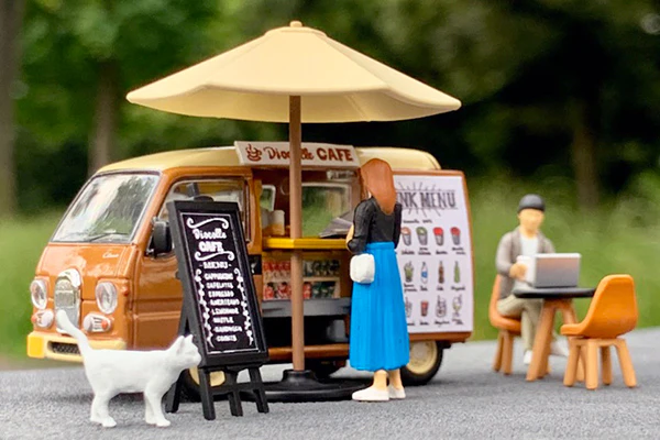 TOMYTEC Tomica Limited Vintage NEO 1/64 GeoColle 64 #Car Snap 07a Cafe - Image 3