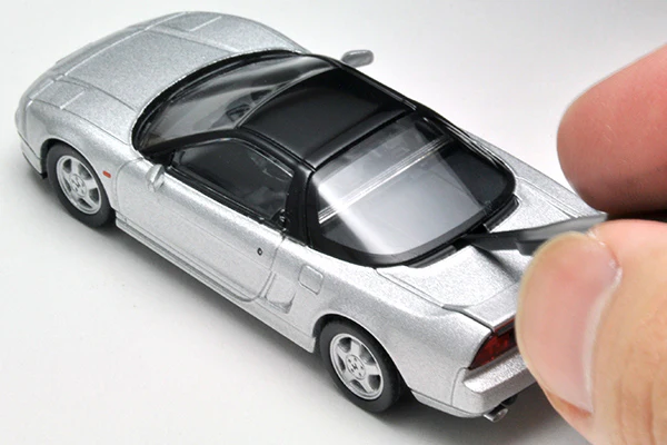 Tomytec Limited Vintage Neo 1/64 Honda NSX SILVER LV-N226b - Image 7