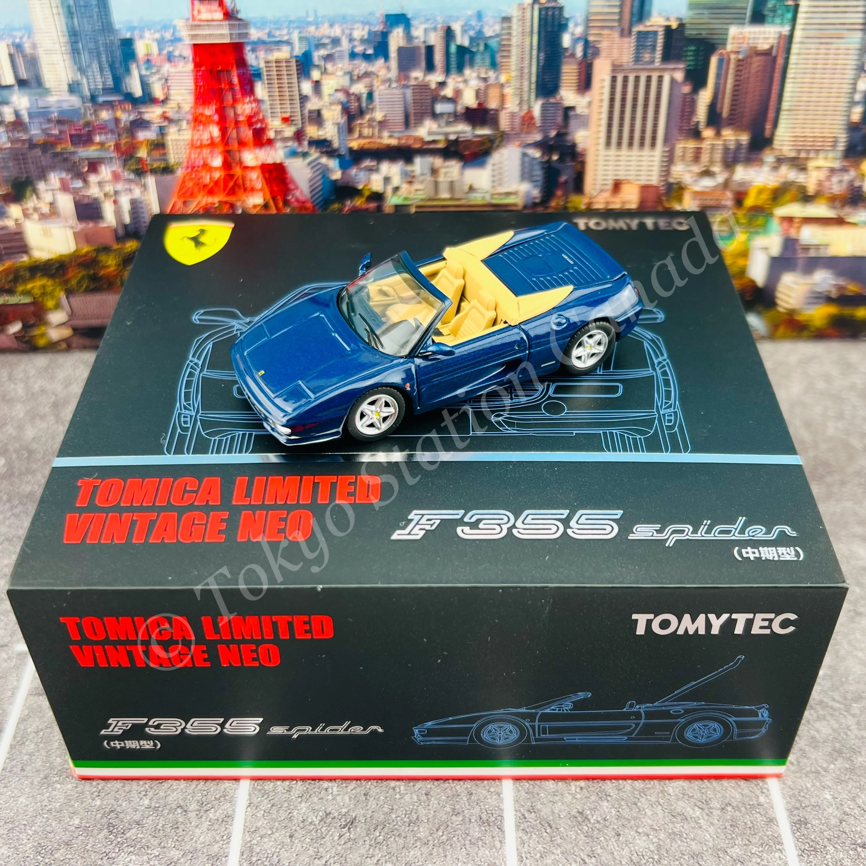 Tomytec Limited Vintage Neo 1/64 LV-NEO Ferrari F355 Spider DARK BLUE