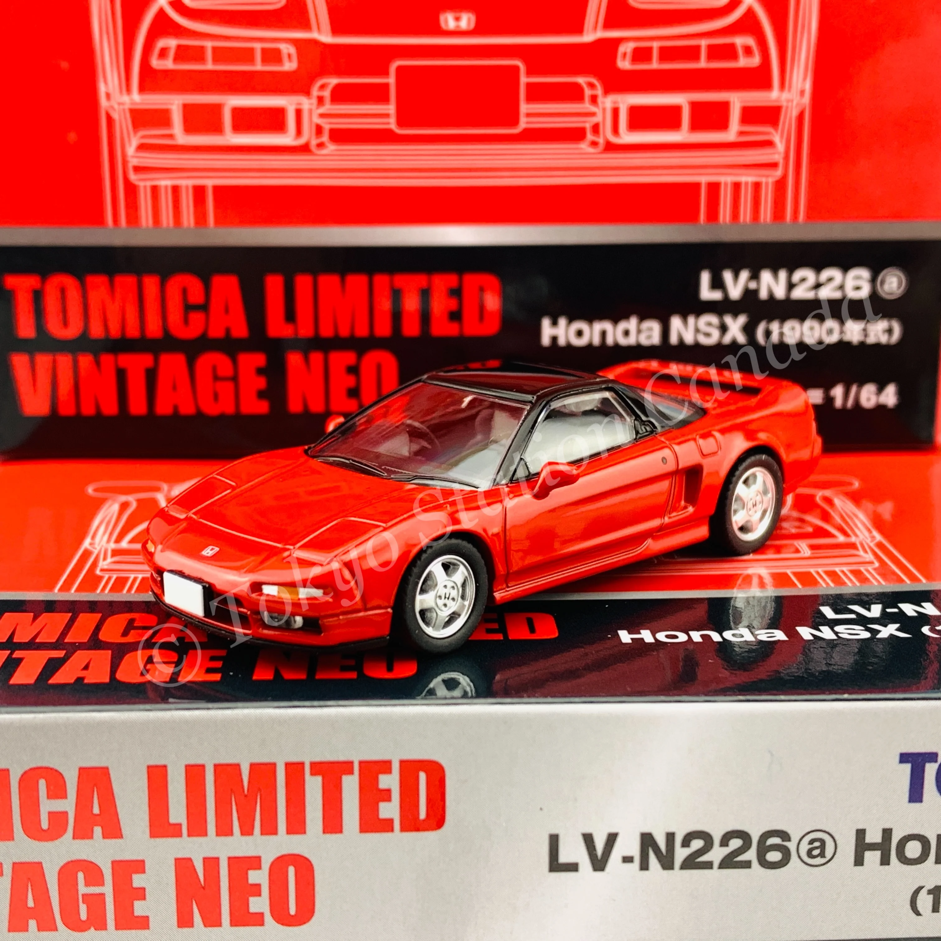 TOMYTEC Tomica Limited Vintage Neo 1/64 Honda NSX RED LV-N226a - Image 2