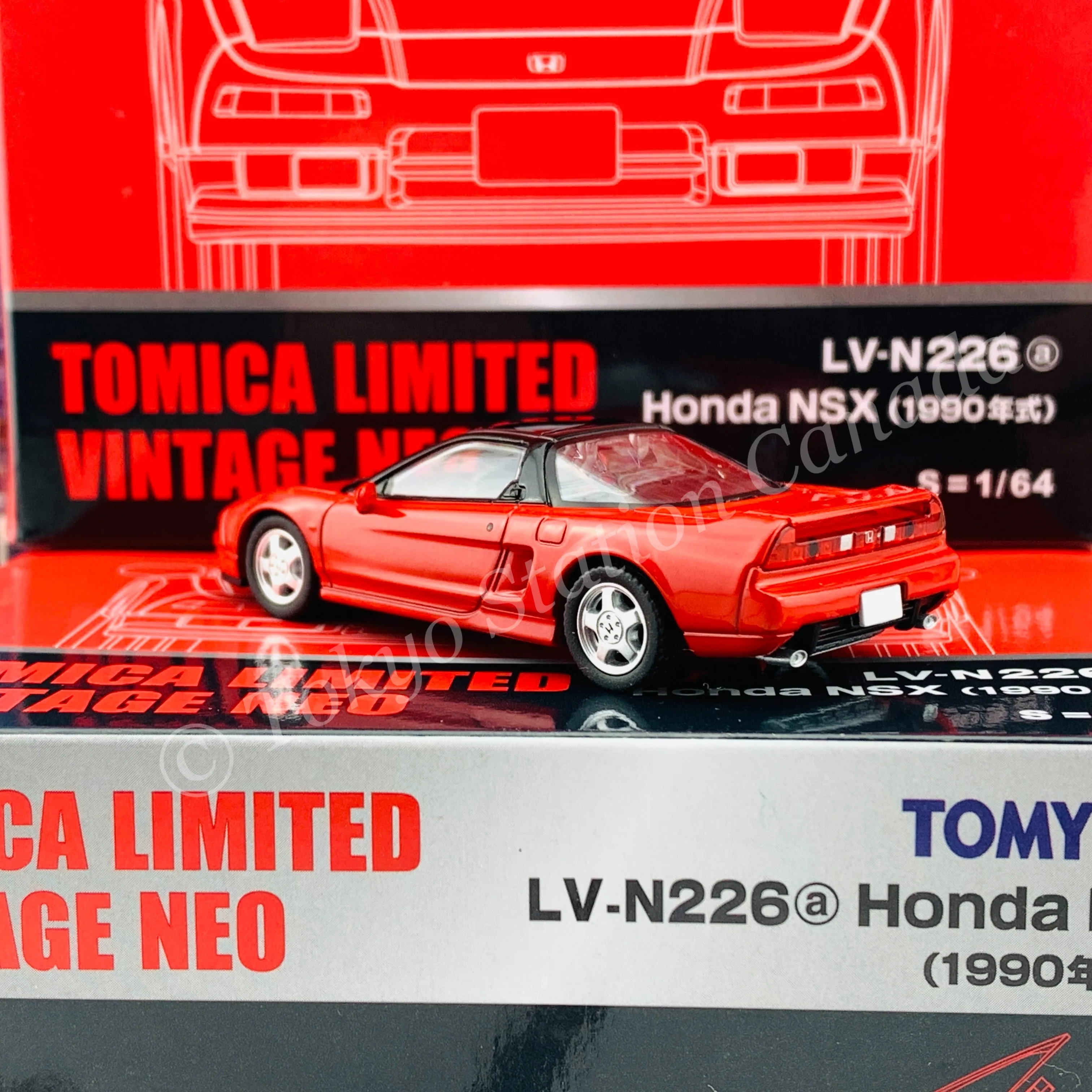 TOMYTEC Tomica Limited Vintage Neo 1/64 Honda NSX RED LV-N226a - Image 6