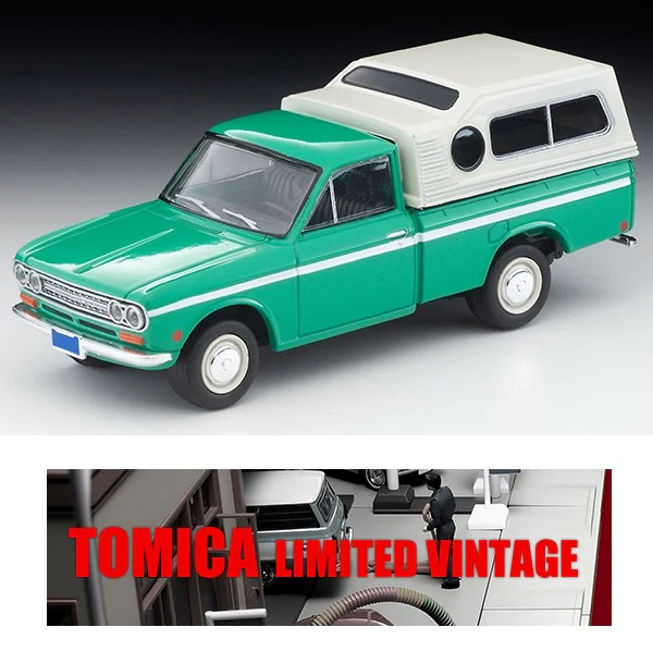 TOMYTEC TLV 1/64 Datsun Truck (North American Spec) Green LV-194b - Image 4