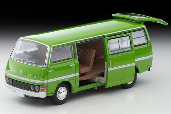 TOMYTEC TLVN 1/64 Nissan Caravan Long Deluxe (Green) 1978 LV-N323a - Image 2