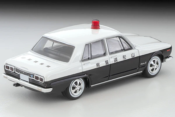 TOMYTEC TLV 1/64 Nissan Skyline 2000GT Patrol Car (Yamagata Prefectural Police) 1971 LV-214a - Image 3