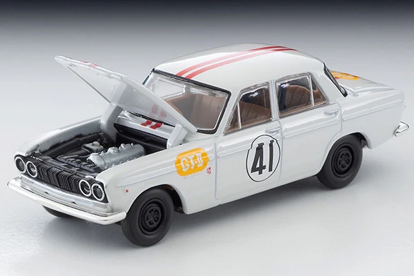 TOMYTEC TLV 1/64 Prince Skyline GT 2nd Japanese Grand Prix #41 (white) LV-213b - Image 2
