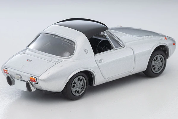 TOMYTEC TLV 1/64 Toyota Sports 800 with custom wheels (silver) 1969 LV-139c - Image 2