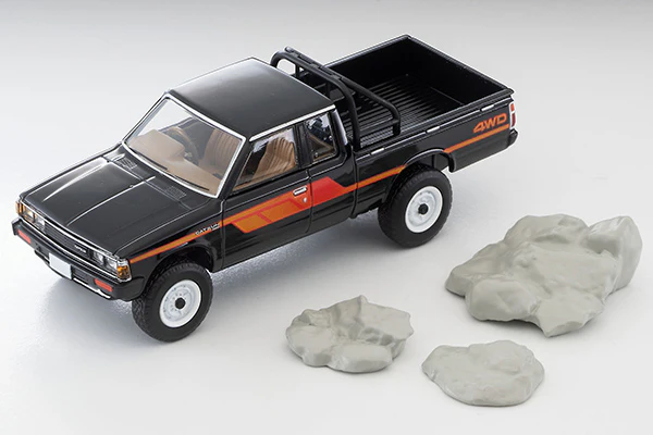 TOMYTEC TLVN 1/64 Datsun Truck 4WD King Cab AD (Black) LV-N320a - Image 2