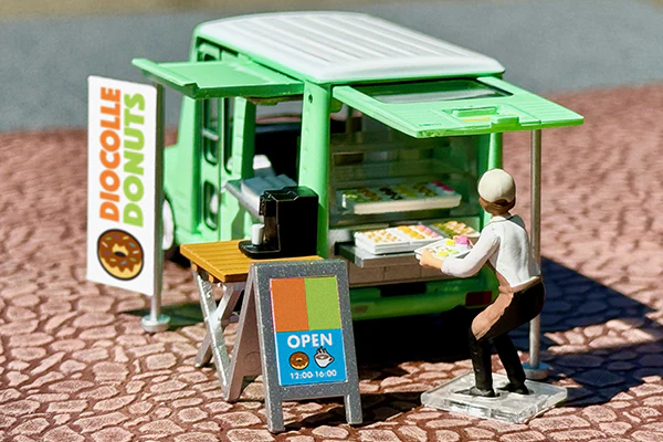 TOMYTEC TLVN 1/64 Diocolle 64 #Car Snap 24a Donut Shop - Image 4