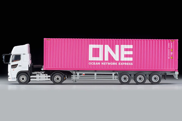 TOMYTEC TLVN 1/64 Hino Profia 40ft Container Trailer (Toho Sharyo TC36H1C34) Ocean Network Express LV-N292b - Image 4