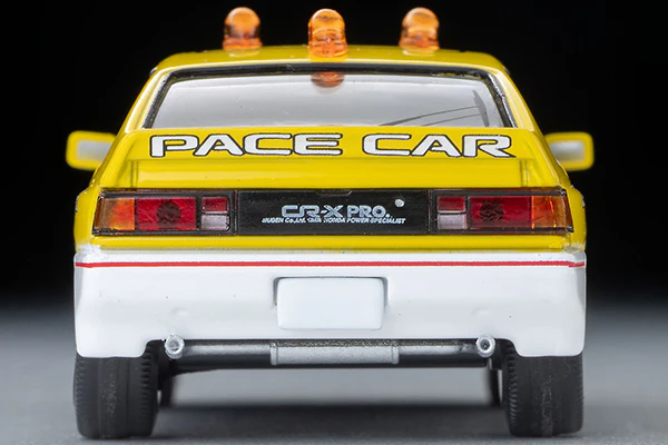 TOMYTEC TLVN 1/64 Honda Ballard Sports CR-X MUGEN CR-X PRO Suzuka Circuit Pace Car (Yellow/White) LV-N318b - Image 2