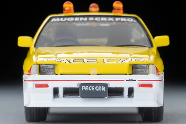 TOMYTEC TLVN 1/64 Honda Ballard Sports CR-X MUGEN CR-X PRO Suzuka Circuit Pace Car (Yellow/White) LV-N318b - Image 3