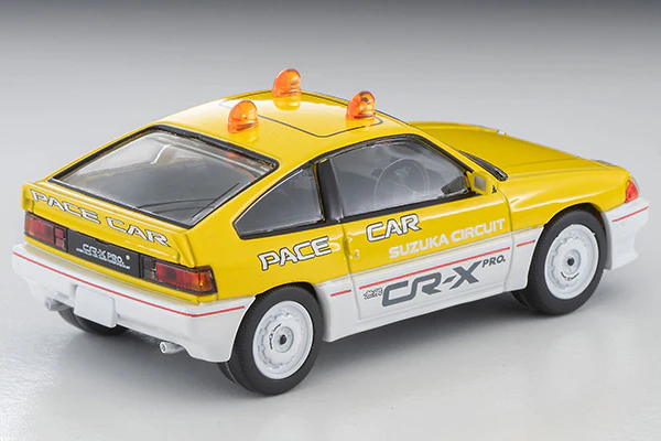 TOMYTEC TLVN 1/64 Honda Ballard Sports CR-X MUGEN CR-X PRO Suzuka Circuit Pace Car (Yellow/White) LV-N318b - Image 5