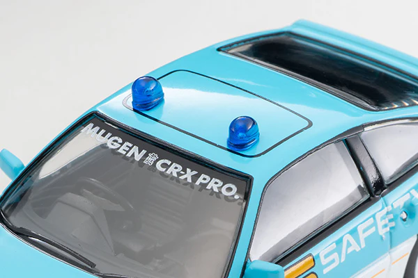 TOMYTEC TLVN 1/64 Honda Ballard Sports CR-X MUGEN CR-X PRO Suzuka Circuit Safety Car (light blue/white) LV-N318a - Image 2