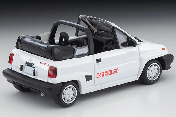 TOMYTEC TLVN 1/64 Honda City Cabriolet (White) 1984 LV-N262b - Image 6