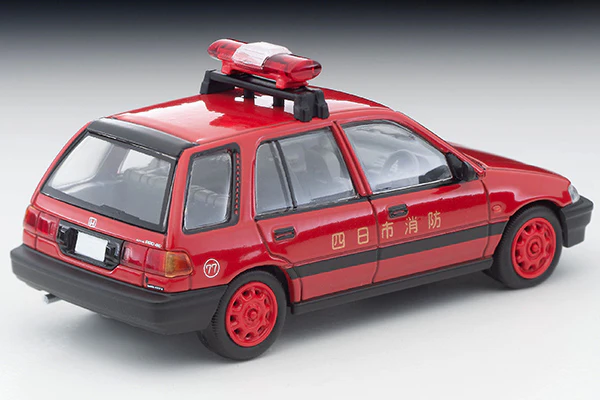 TOMYTEC TLVN 1/64 Honda Civic Pro Fire Department Public Relations Vehicle LV-N339a - Image 4